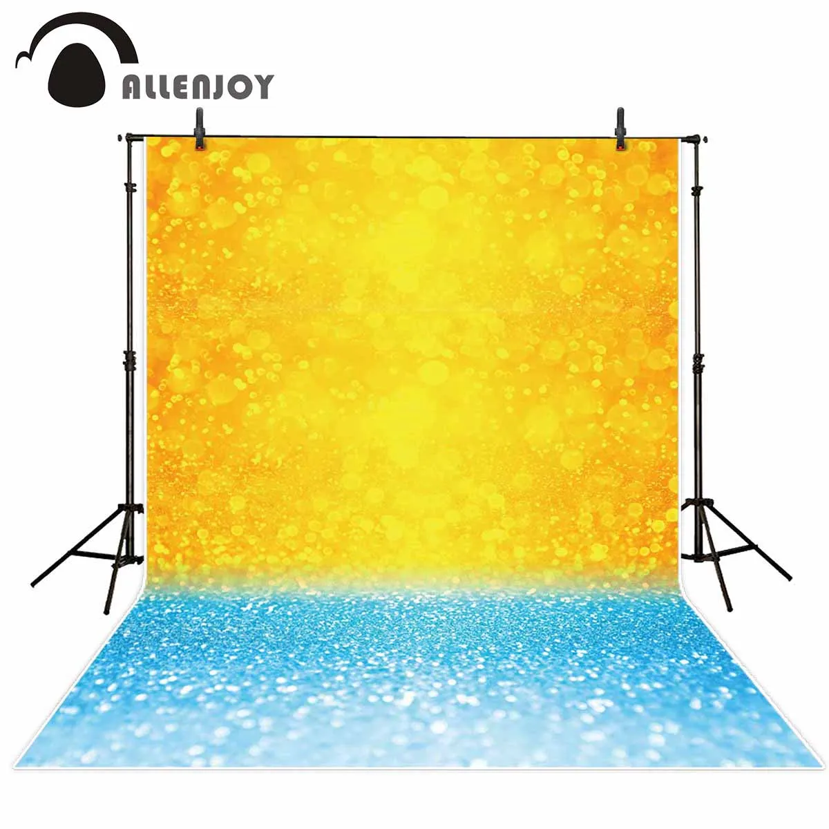 Allenjoy фоны для фотостудии лето синий желтый sunrise sparkle Вечеринка каникулы фон вода