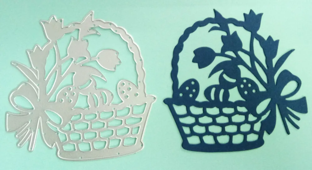Ufurty Handcraft Metal Cutting Dies New 2019 Egg Easter Basket Embossing Die Stencil for DIY Scrapbooking Album Card Decorative | Дом и сад