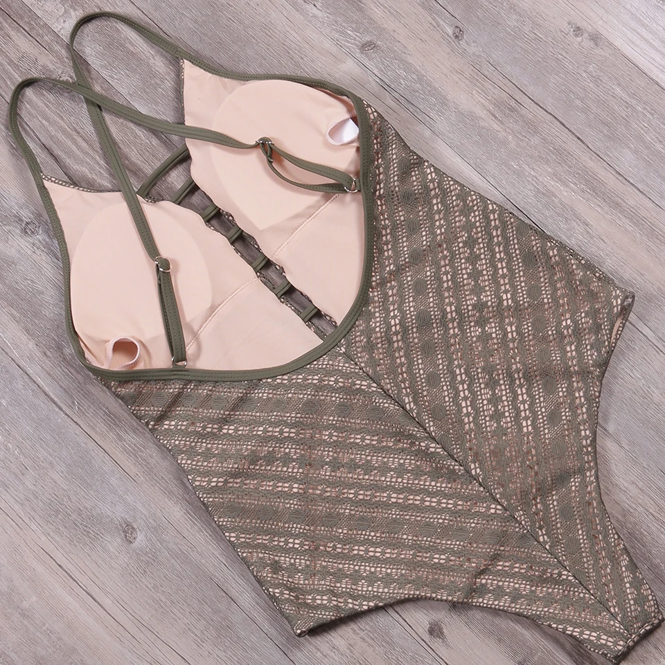 Женский купальник с бандажным принтом SAMEGAME винтажный купальный костюм