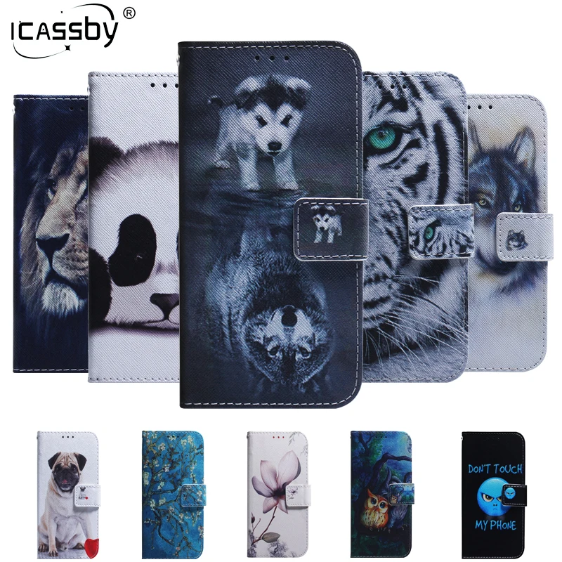 

For Huawei Honor 8S Case Wolf Panda Magnetic Flip Wallet Cover For Huawei Y5 2019 Y52019 Huawie Huawai Honor 8s 8 S Coque