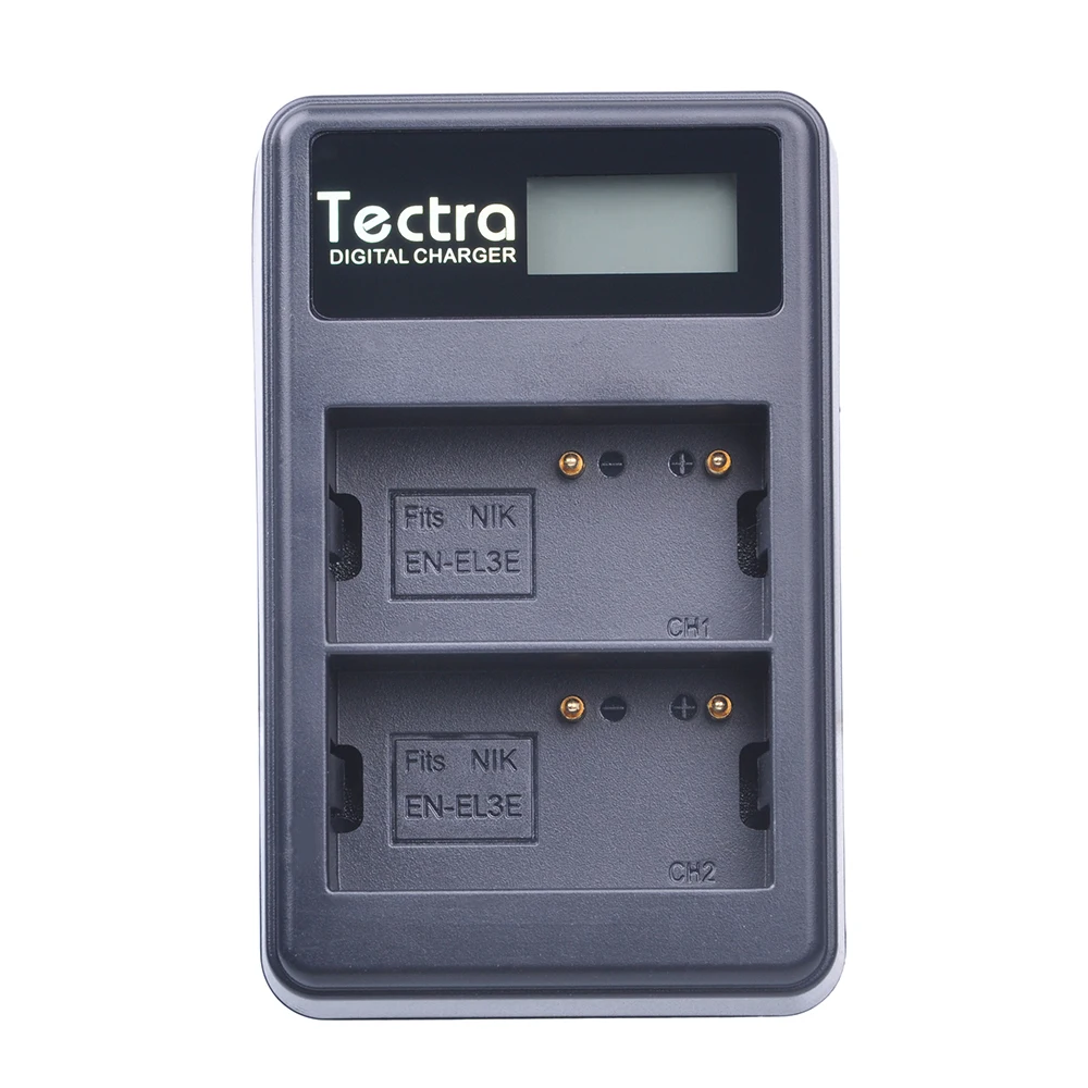 Tectra 3PCS EN EL3E 1800mAh/li ion батарея для камеры + LCD USB двойное зарядное устройство Nikon D30 D50