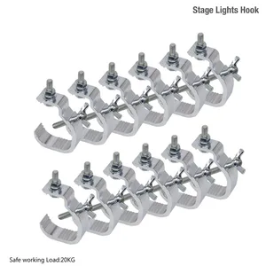 Новый 12 шт.лот, алюминиевый светодиодный крючок, профессиональное сценическое оборудование, светодиодный сценический светильник, подвесной крючок для DJ-клуба
