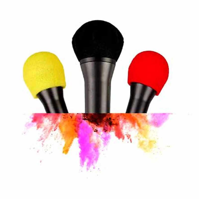 100 штук упак. гигиеническая Крышка для микрофона одноразовая губка удаления