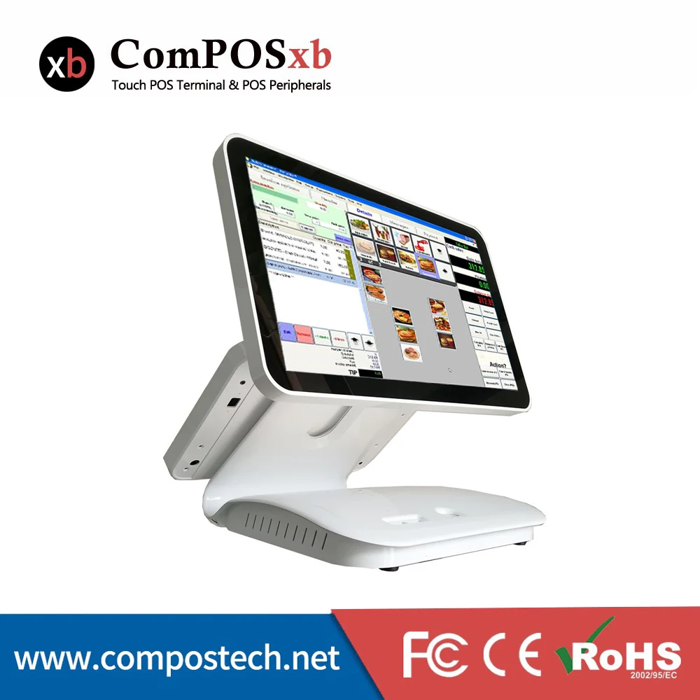 15 6 дюймов двойной емкостный сенсорный экран/сенсорный экран pos все в одном pos/pos