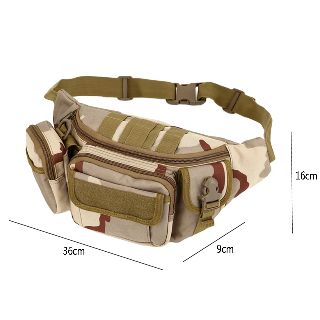 Three Camouflage Тактическая Сумка Molle, водонепроницаемая поясная сумка, походная, для рыбалки, спорта, охоты, поясные сумки, для кемпинга, спортивная сумка, пояс, снаряжение для кемпинга - Цвет: Three Camouflage