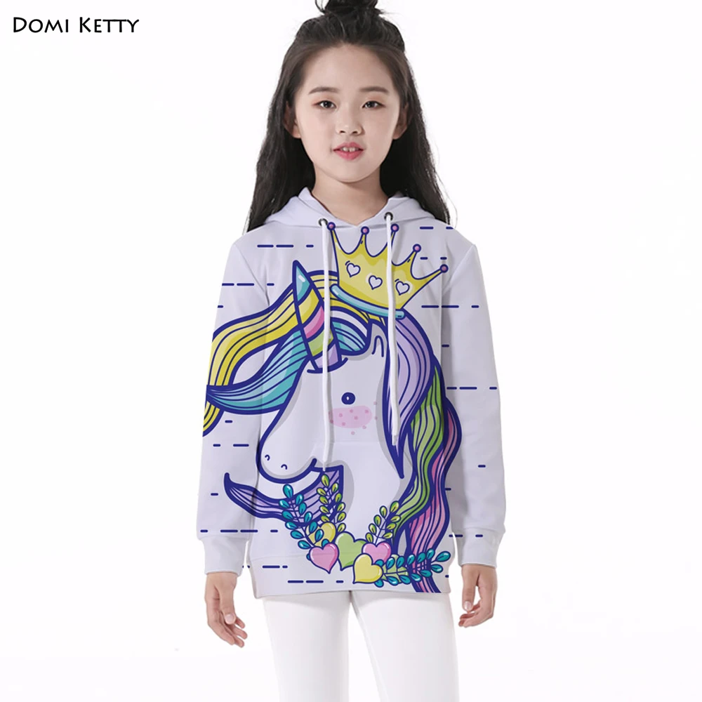Domi Ketty/худи с цветочным принтом для маленьких девочек детские повседневные