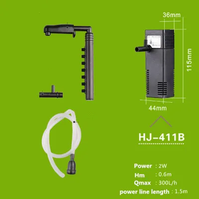 HJ-411B 110-240 В Sunsun HJ111B HJ-111B HJ-311B HJ311B HJ-411B HJ411B внутренний фильтр для аквариума водяной насос/встроенный фильтр - Цвет: HJ-411B