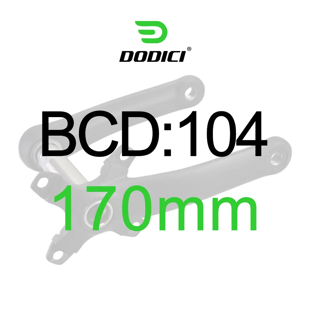 MTB 170mm BCD 104mm Новинка, углеродная рукоятка для горного велосипеда 104 BCD MTB, шатун 170/175 мм, 3 K, матовая черная велосипедная рукоятка, 4 когти, велосипедные рукоятки - Цвет: MTB 170mm BCD 104mm