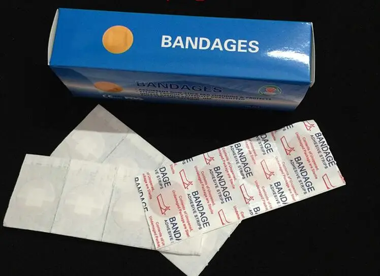 100 шт стерильные клейкие полоски бинты диаметр 2 3 см водонепроницаемые
