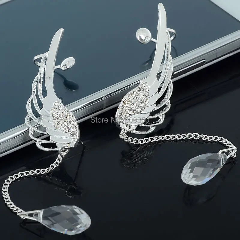 1 пара серьги в форме крыла ангела с серебряным покрытием модные ювелирные