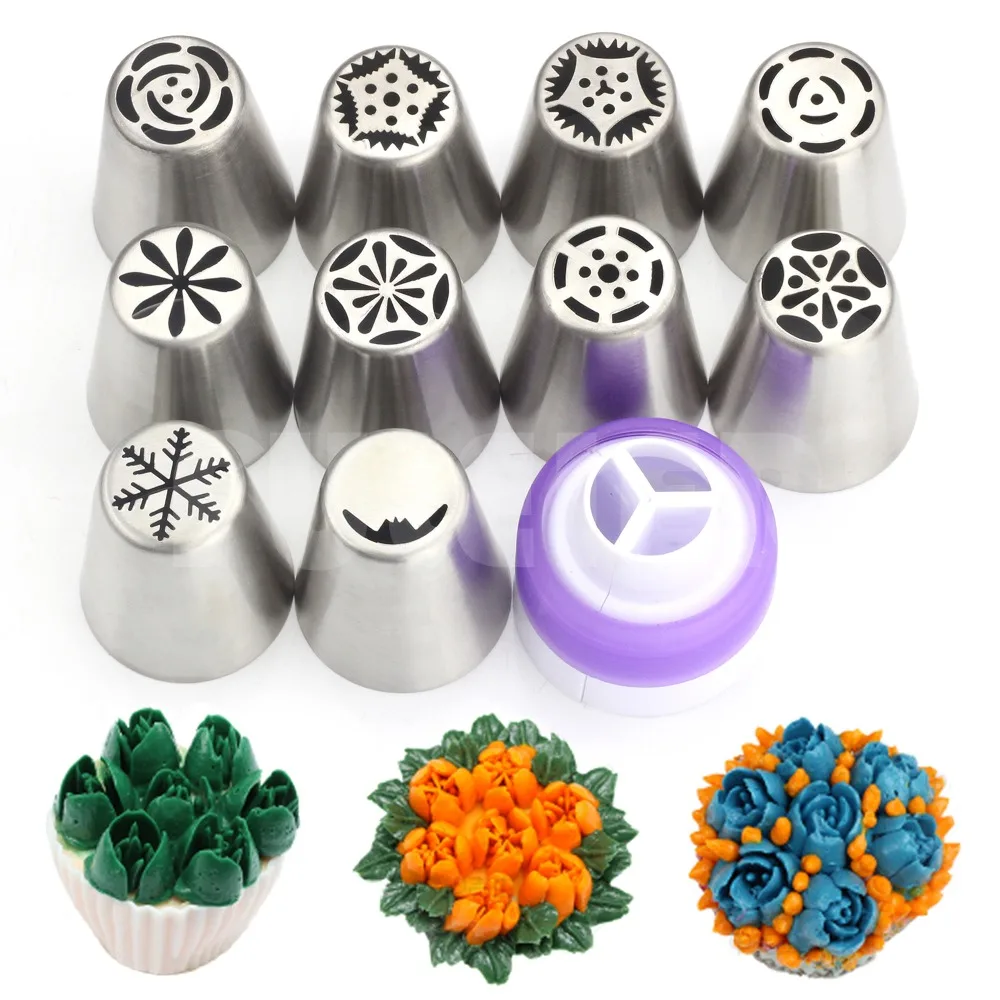 Набор насадок из нержавеющей стали 11 шт. русская насадка для выпечки инструменты