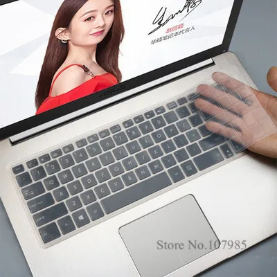 Clear Для ASUS VivoBook 15 N580gd N580v NX580 R560UD R560U R560 15 15,6 дюйма силиконовая клавиатура для ноутбука кожного покрова защитная пленка - Цвет: Clear