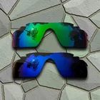 Нефритовые зеленые и фиолетовые синие солнцезащитные очки поляризованные Сменные линзы для дорожек Radarlock вентилируемые