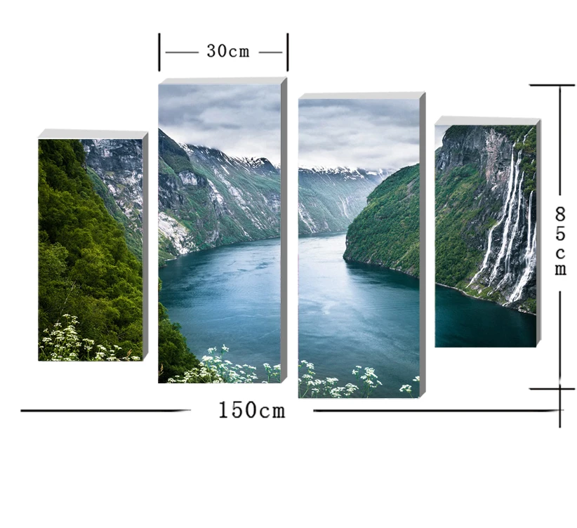Распродажа 2017 картины (без рамки) реки Настенная картина Современное украшение