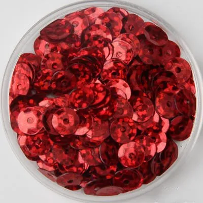 Laser red Блестки, 6 мм, чашка, ПВХ, блестки, лазерная позолота, блестки, блестки для рукоделия, швейная одежда, сумки, обувь, DIY украшения, 1200 шт, 20 г - Цвет: Laser red