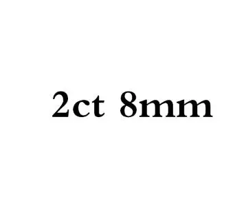 8mm 2ct 14K белый и желтый золотой центр DF цвет 1ct 3ct 5ct Moissanite Алмазный винтажное Помолвочное кольцо для женщин Свадебная свадьба - Цвет камня: 8mm 2ct