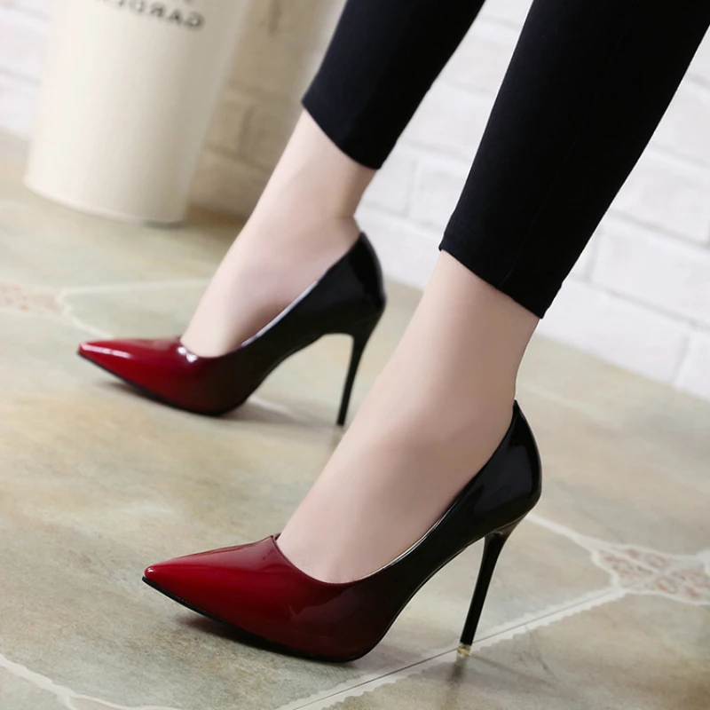 2018 новые туфли лодочки на очень высоком каблуке Женская обувь для вечеринки и