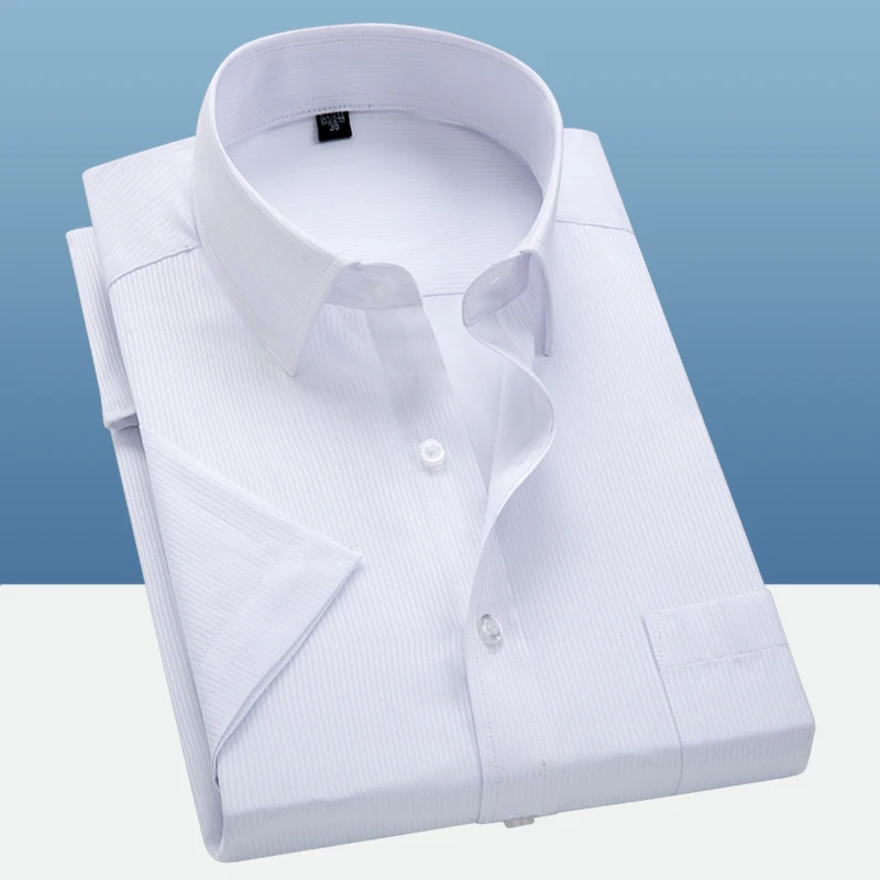 Мужская рубашка с коротким рукавом мужская повседневная в полоску ma Chemise Homme