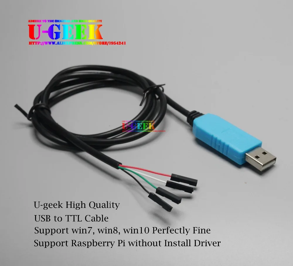 Поддержка Win10! Raspberry Pi USB к TTL последовательный кабель отладочный/консольный для 3