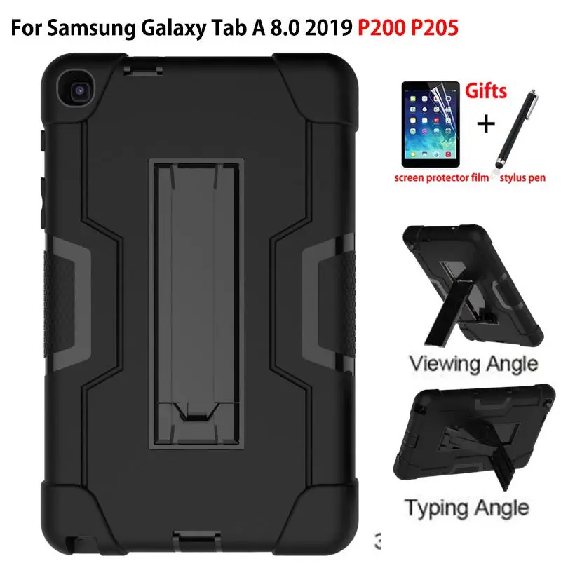 Чехол для samsung galaxy tab A 8 0 2019 с S Pen SM P200 T205 P205 P207 чехол Heavy Duty Funda детский безопасный в