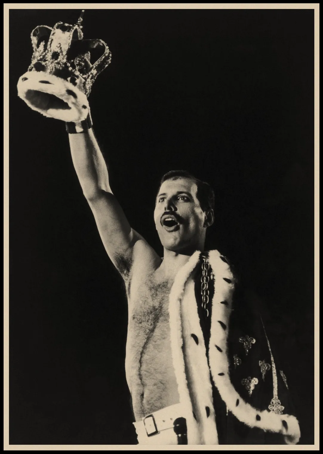 Ретро постер Queen Freddie Mercury художественный классические ретро постеры из крафт