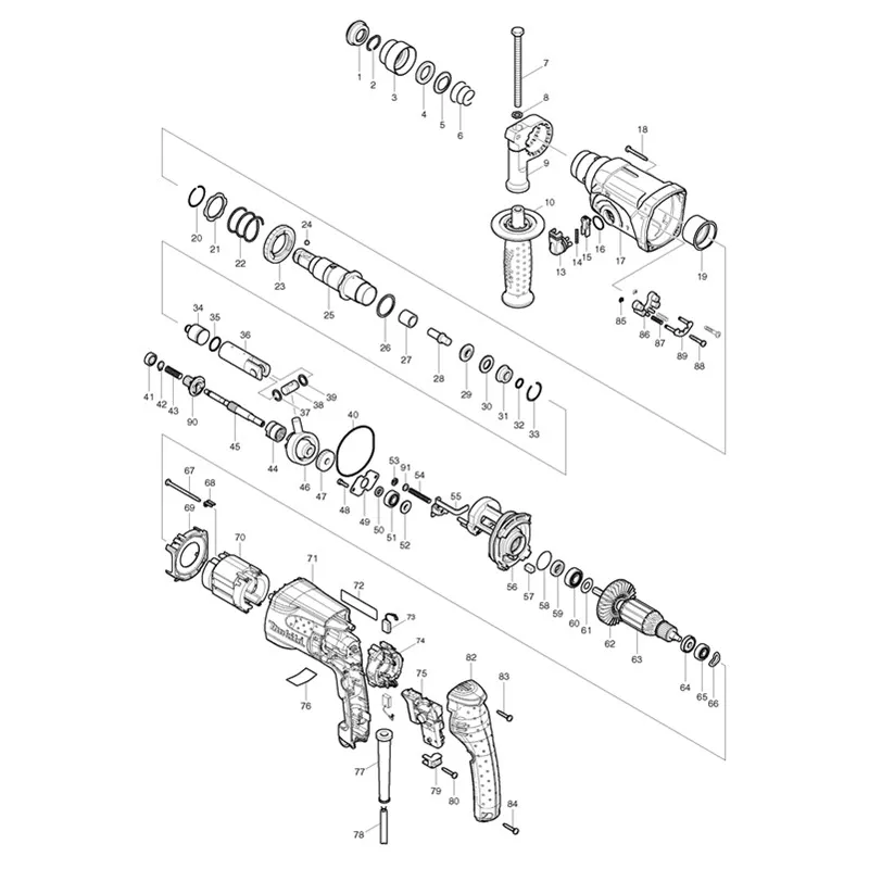 Кулачковый вал Swash подшипник 219014 0 324668 1 Замена для MAKITA HR2470 HR2470T HR2470A HR2470CAP HR2470FT