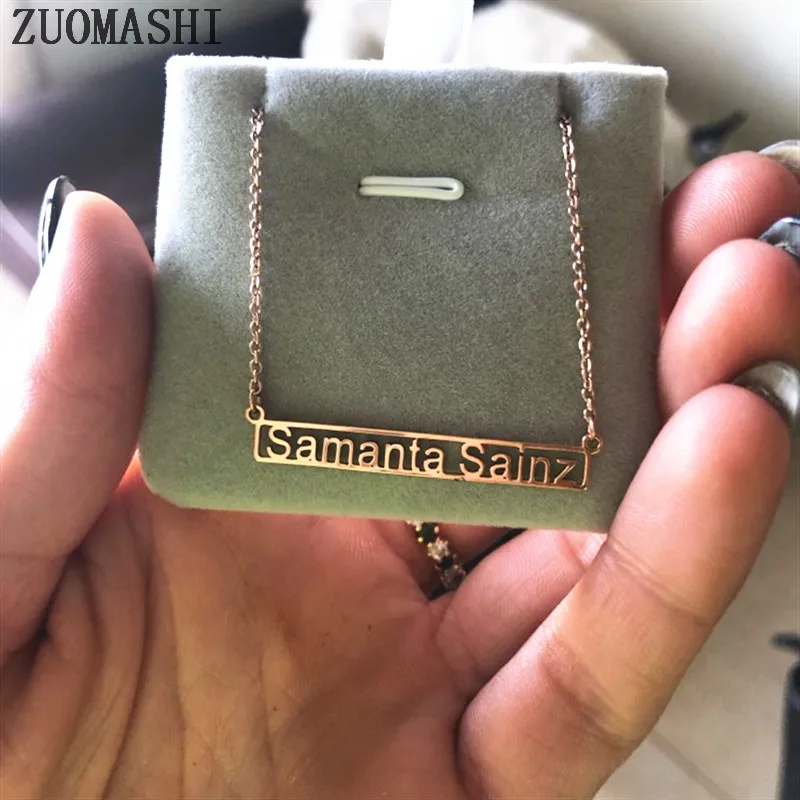 Ожерелье с римскими цифрами и на заказ ожерелье полой панелью