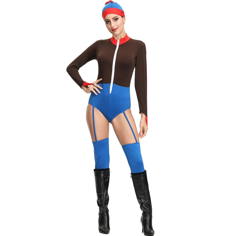 Костюмы цирковых клоунов JYZCOS маскарадный костюм для косплея эластичные боди