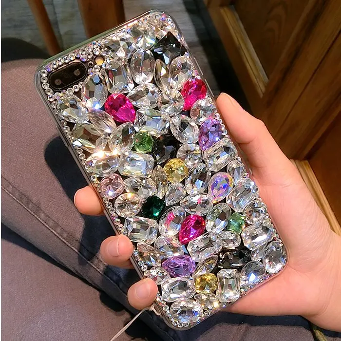 For MeiZu MX5 MX6 Pro 5 6 7 Plus M3 M5 M6 M3s mini M5s M5C M6s Note Max U10 U20 E2 E3 Handmade Luxury Big Rhinestone Case Cover |