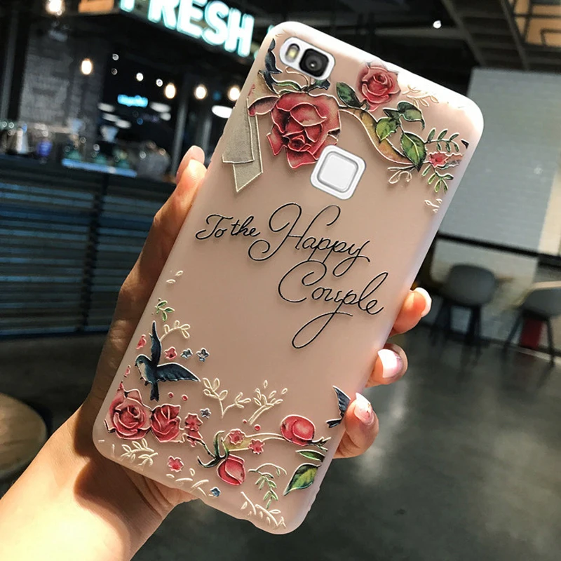 Kainuen Coque крышка чехол для Huawei P9 Lite 2016 p9lite силиконовый Роскошные 3D Мягкие TPU телефон