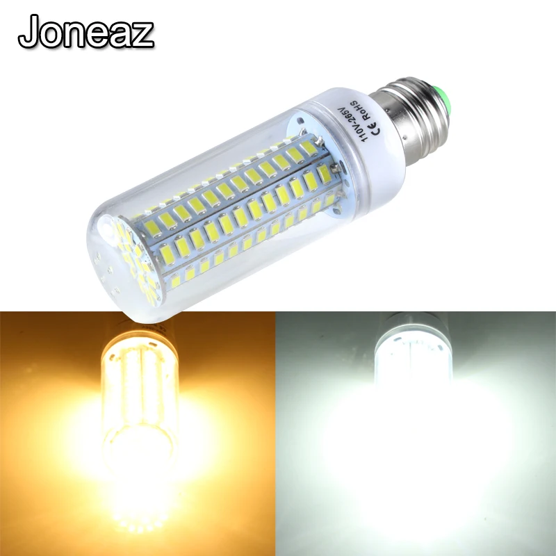 Joneaz 1x ampoule led e 27 110 В 220 лампочки 12 Вт кукурузная лампа для домашнего освещения 5730 smd