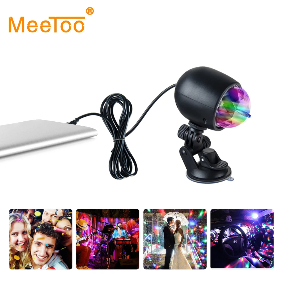 RGB светодиодный хрустальный вращающийся шар сценический светильник стробоскоп