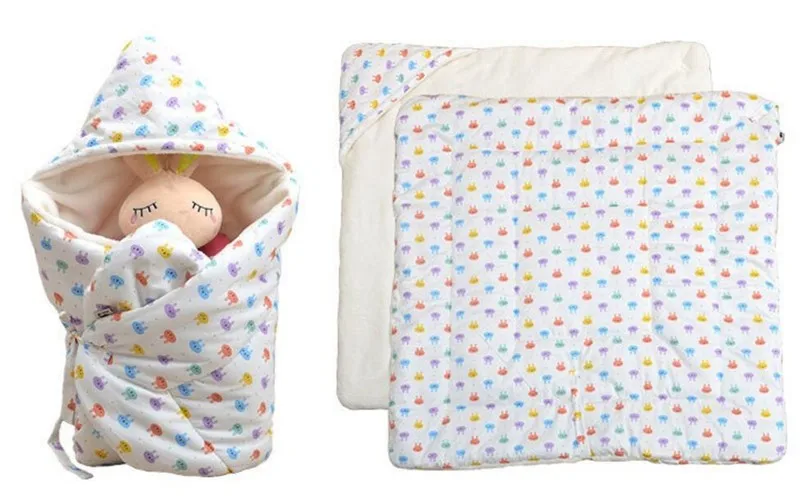 Мягкий хлопковый плюшевый Конверт для младенцев Bebe, детский конверт-коляска для новорожденных, детское постельное белье, одеяло, спальный мешок для малышей, спальный мешок