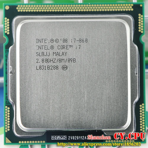 Intel i7 860 процессор/2 8 ГГц/LGA1156/8 Мб/Quad Core/i7 Бесплатная доставка бесплатно scrattered buah