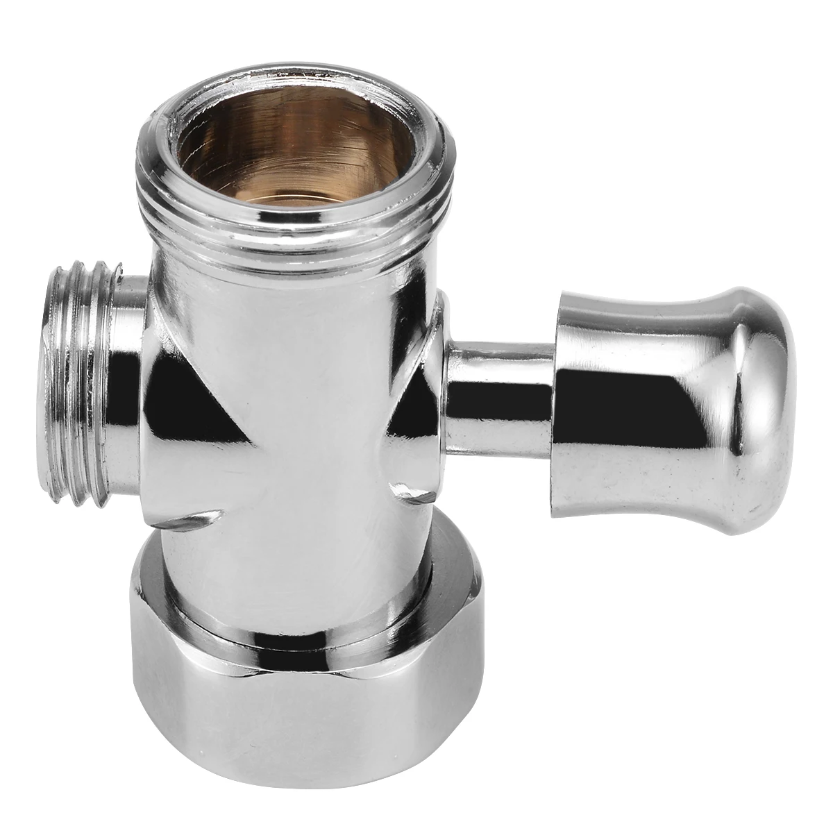 

3 Way Shower Diverter Valve 3/4'' 1/2'' BSP T-adapter Valve Connector for Bathroom Toilet Bidet Shower Head Bathroom Accessories