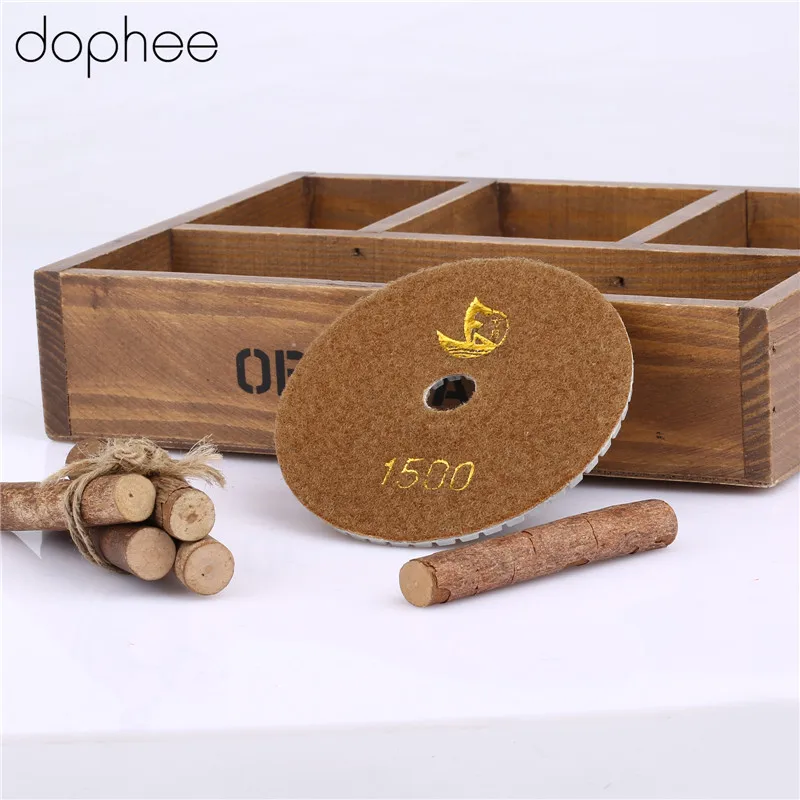 Dophee Sander Pad Grits #1500 100 мм/4 &quotпрофессиональные влажные/сухие гранитные бетонные