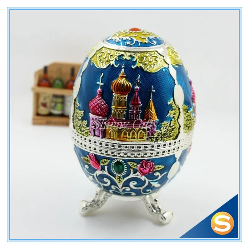 Русский стиль Faberge яйцо зубочистка держатель с открывалкой для бутылок случайный