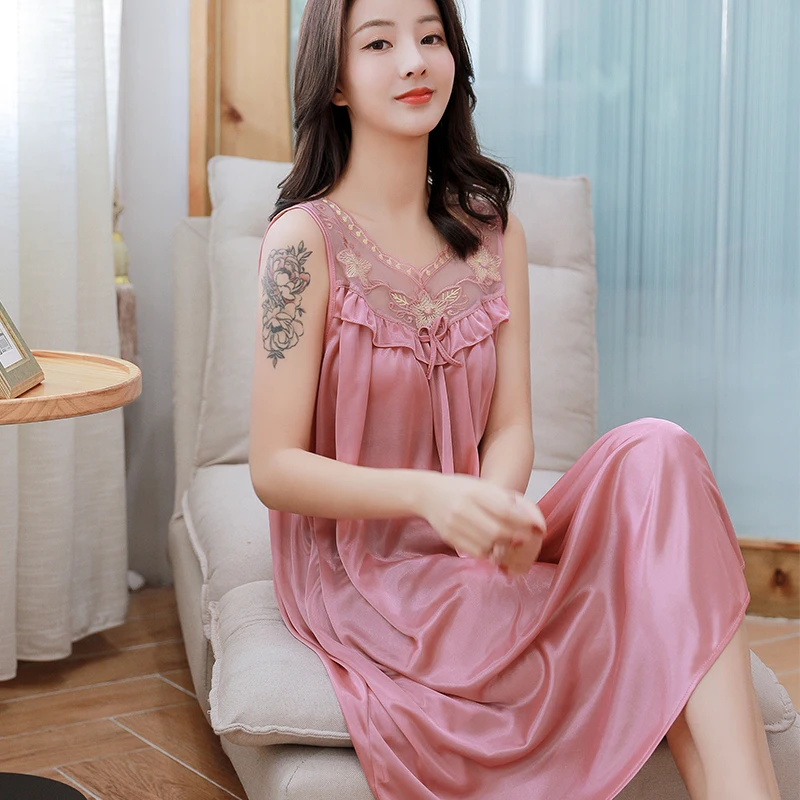 WAVMIT ночное белье Летний стиль сплошной темперамент сексуальный слинг шелковая