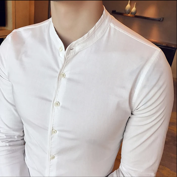 ISurvivor мужские весенние хлопковые рубашки с длинным рукавом Camisa Masculina, мужские повседневные Модные приталенные деловые рубашки, рубашки, верхняя одежда