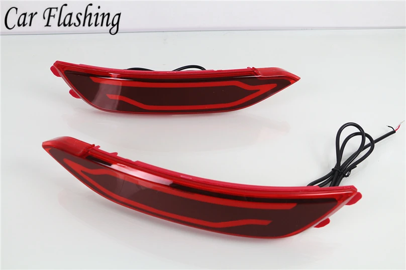 2pcs for hyundai tucson Car LED Reflector Lamp Rear Fog Lamp Rear Bumper Light Brake Accessories Light