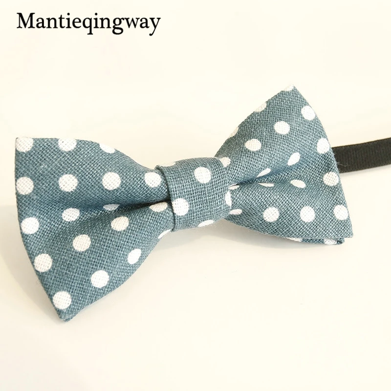Mantieqingway Детский галстук бабочка для малышей в горошек/полосатый с мультяшным