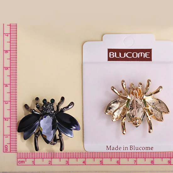Новинка брошь в виде пчелы корсажа броши с насекомыми для женщин большая зеленая