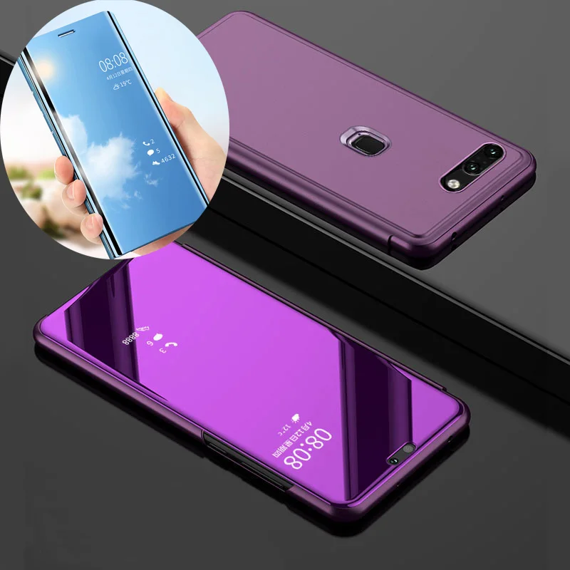 Роскошный умный чехол для Xiaomi Mi 8 Lite Pro SE A2 A1 Mix 3 Redmi 6 6A S2 задняя крышка зеркальный