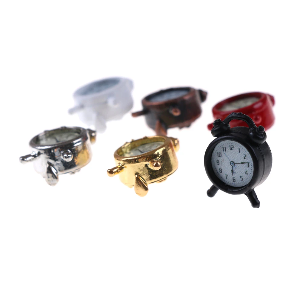 1 шт. кукольный домик масштаб 1:12 будильник миниатюрный мини домашний декор