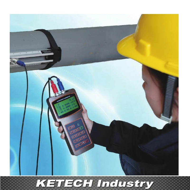 

Handheld Ultrasonic Flowmeter TUF-2000H both with TS-2 and TM-1 transducers