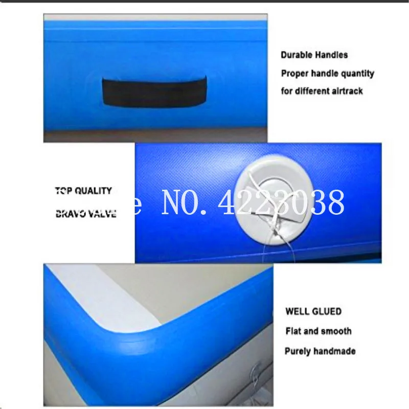 Купить Бесплатная доставка, партиями по 4*4*0,2 M горячая Распродажа складной прыжках коврик гимнастика воздушной подушке Тре Тренировочный Коврик, н...