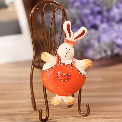 Средиземноморский цвет творческий милый кролик холодильник магнит раннего