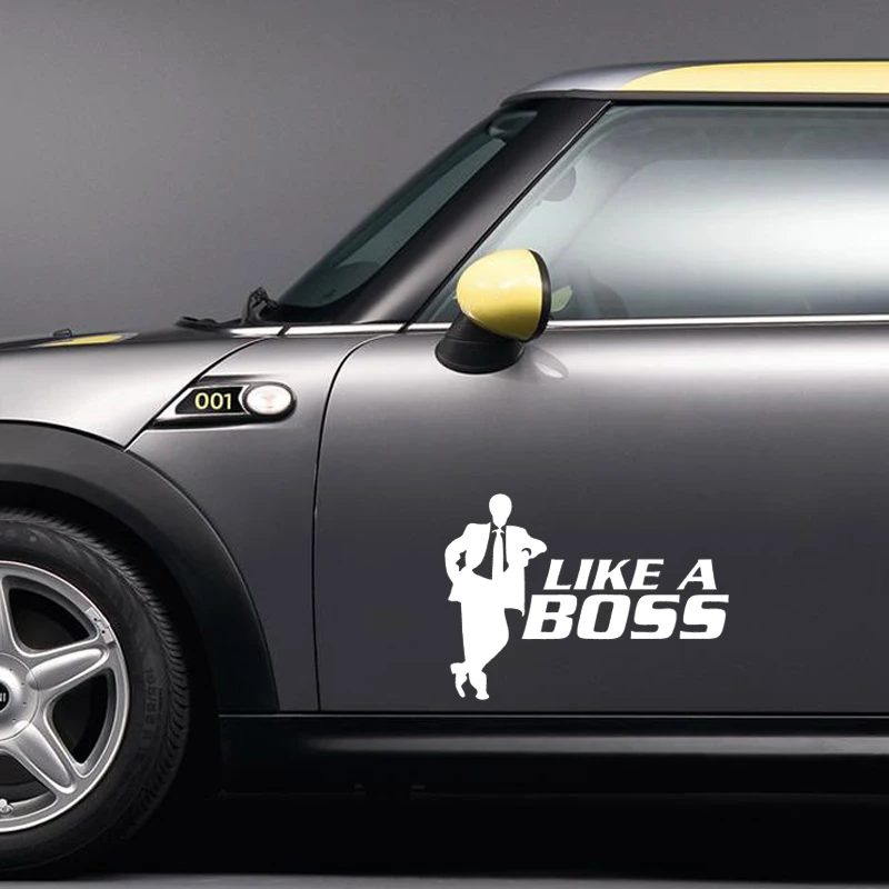 Прохладный Графика автомобильные наклейки с надписью Like A Boss для автомобиля Jdm