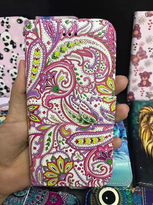 Кожаный бумажник для Iphone XR XS MAX X 8 7 Plus 6 6S SE 5 5S Galaxy Note 9 S9 S8/S7 Чехол книжка с рельефным