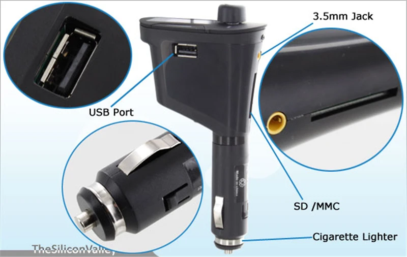 Автомобильный MP3 плеер с зеленым светом беспроводной USB комплект трансмиттер для